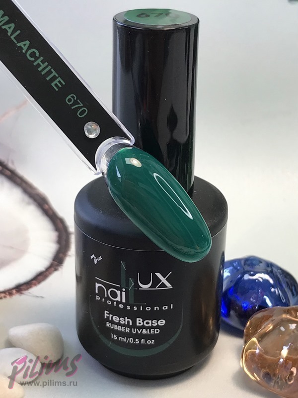 FRESH BASE RUBBER LUXNAIL #670malachite