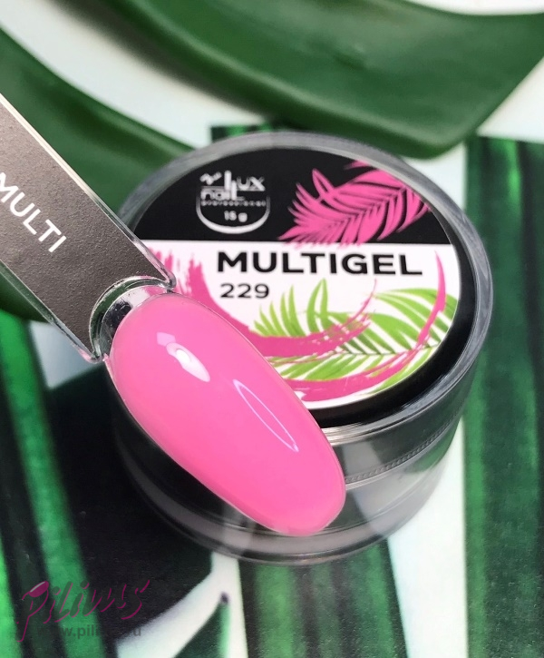 MULTIGEL LUXNAIL гипоаллергенный #229 насыщенный розовый