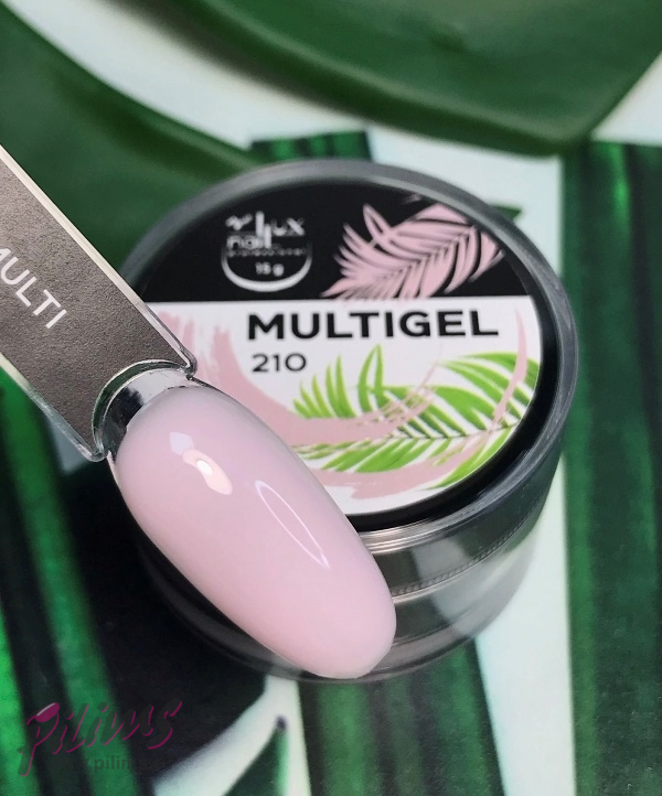 MULTIGEL LUXNAIL гипоаллергенный #210 нежно-розовый