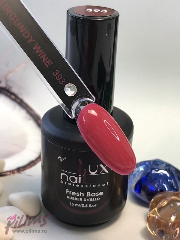 FRESH BASE RUBBER LUXNAIL #393burgundy wine бордо