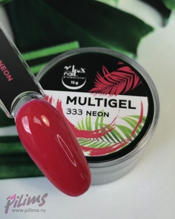 MULTIGEL LUXNAIL гипоаллергенный #333neon красный