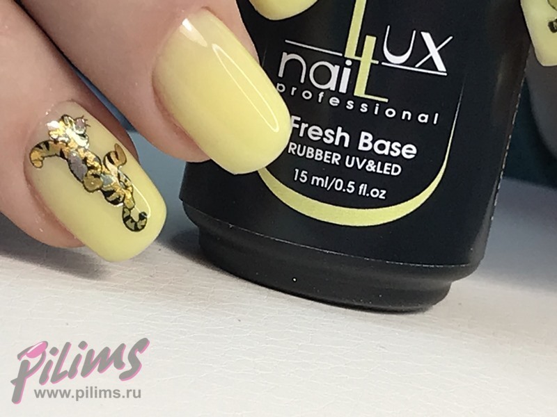 FRESH BASE RUBBER LUXNAIL #555lemonshake