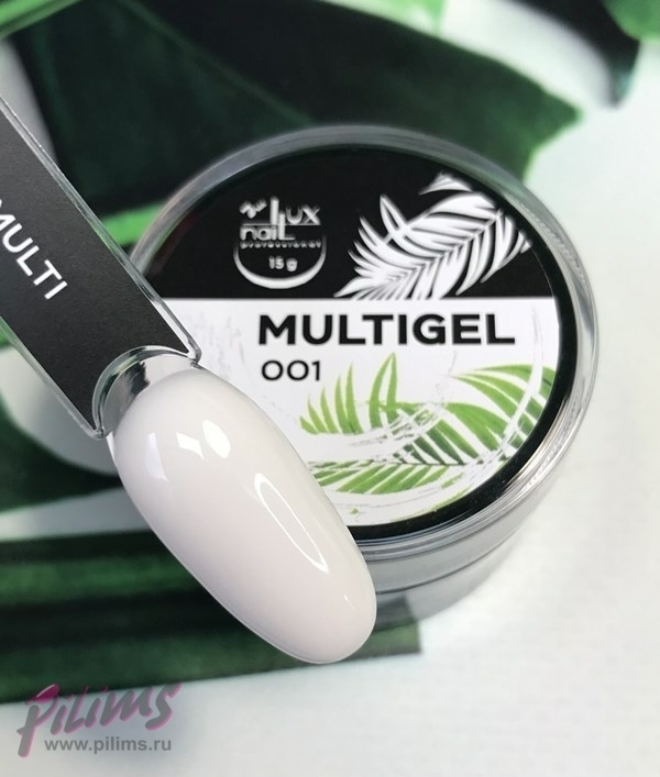 MULTIGEL LUXNAIL гипоаллергенный #001 белый